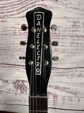 1957 Danelectro U3 Black & Chrome Foil U3 Slanted Pickups Galvanized Pickguard Underlay w/ Super Rare Tweed-Like Case