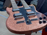 Bell & Hern Customs 6/12 Double Neck 2024 Champagne Super Nova Sparkle Seymour Duncan's  Kluson's