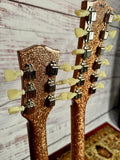 Bell & Hern Customs 6/12 Double Neck 2024 Champagne Super Nova Sparkle Seymour Duncan's  Kluson's