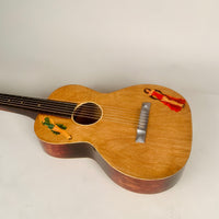 "SOLD" 1920's-30's Oahu Hawaiian Square Neck Slide Parlor Acoustic Guitar Cleveland Made w/Girlies