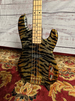 2024 Bell & Hern Custom "Elwood" Tiger Sparkle Tele Bass w/ Seymour Duncan Quarter Pounder w/ Hard-Shell Case