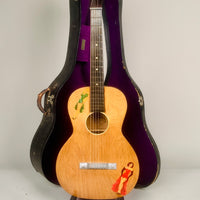 "SOLD" 1920's-30's Oahu Hawaiian Square Neck Slide Parlor Acoustic Guitar Cleveland Made w/Girlies