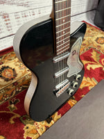 1957 Danelectro U3 Black & Chrome Foil U3 Slanted Pickups Galvanized Pickguard Underlay w/ Super Rare Tweed-Like Case