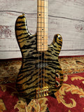 2024 Bell & Hern Custom "Elwood" Tiger Sparkle Tele Bass w/ Seymour Duncan Quarter Pounder w/ Hard-Shell Case