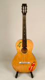 "SOLD" 1920's-30's Oahu Hawaiian Square Neck Slide Parlor Acoustic Guitar Cleveland Made w/Girlies