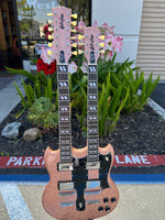 Bell & Hern Customs 6/12 Double Neck 2024 Champagne Super Nova Sparkle Seymour Duncan's  Kluson's