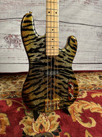 2024 Bell & Hern Custom "Elwood" Tiger Sparkle Tele Bass w/ Seymour Duncan Quarter Pounder w/ Hard-Shell Case