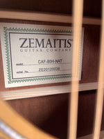 2023 Zemaitis Acoustic Natural Model CAF-80H with "Z" Gig Bag Mint an excellent guitar for the price